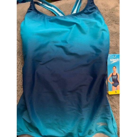 New!!! Speedo Womens Ultraback One Piece Keyhole Racerback Moderate Cut Swimsuit - Picture 4 of 6